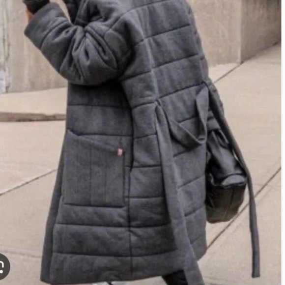 Lunya Restore Double Faced House Coat, Mercurial Grey - Picture 4 of 13